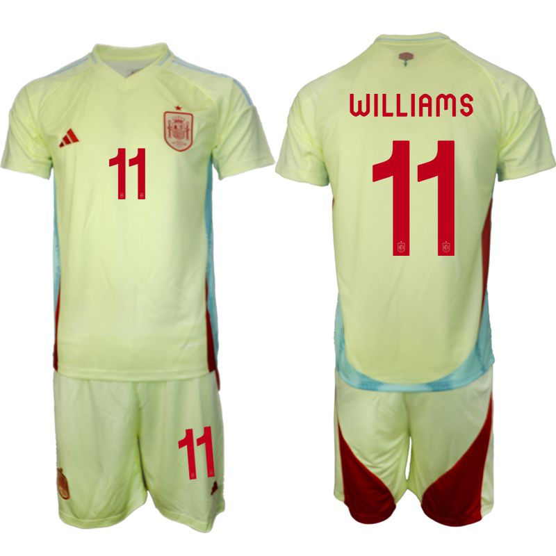 Men 2024-2025 Season Spain away green #11 Soccer Jersey